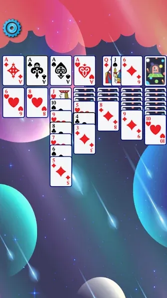 Скачать Solitaire Space™ [MOD: безлимитные подсказки и отмены ходов] — скриншот 5
