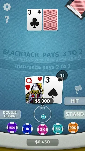 Скачать взлом Blackjack 21 [MOD: безлимитные деньги и бонусы] — скриншот 1