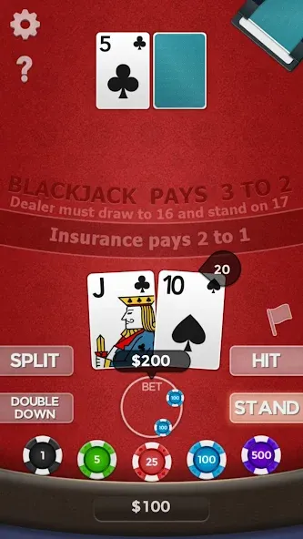 Скачать взлом Blackjack 21 [MOD: безлимитные деньги и бонусы] — скриншот 3