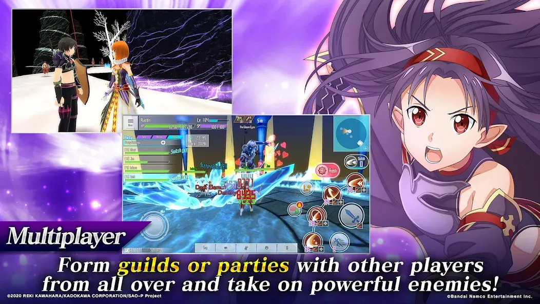SAO Integral Factor - MMORPG [MOD: безлимитные ресурсы и мощное оружие] на Андроид — скриншот 5