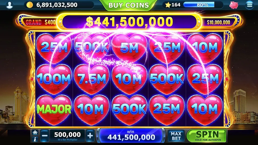 Скачать Slots of Vegas [MOD: безлимитные монеты и джекпоты] — скриншот 2
