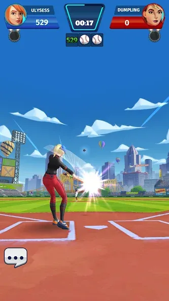 Скачать Baseball Club: PvP Multiplayer [MOD: безлимитные деньги и усиленные игроки] на телефон — скриншот 1