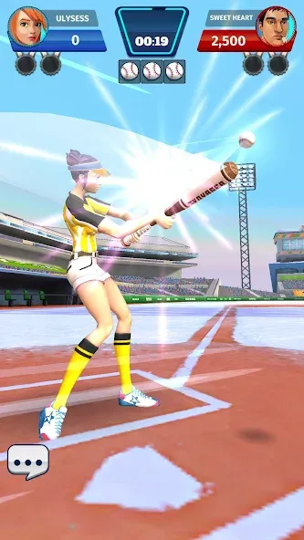 Скачать Baseball Club: PvP Multiplayer [MOD: безлимитные деньги и усиленные игроки] на телефон — скриншот 3