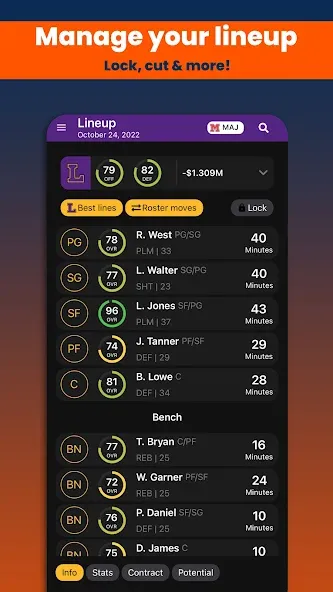 Basketball Legacy Manager 23 [MOD: безлимитные деньги и все команды] (Бесплатно / APK) — скриншот 1