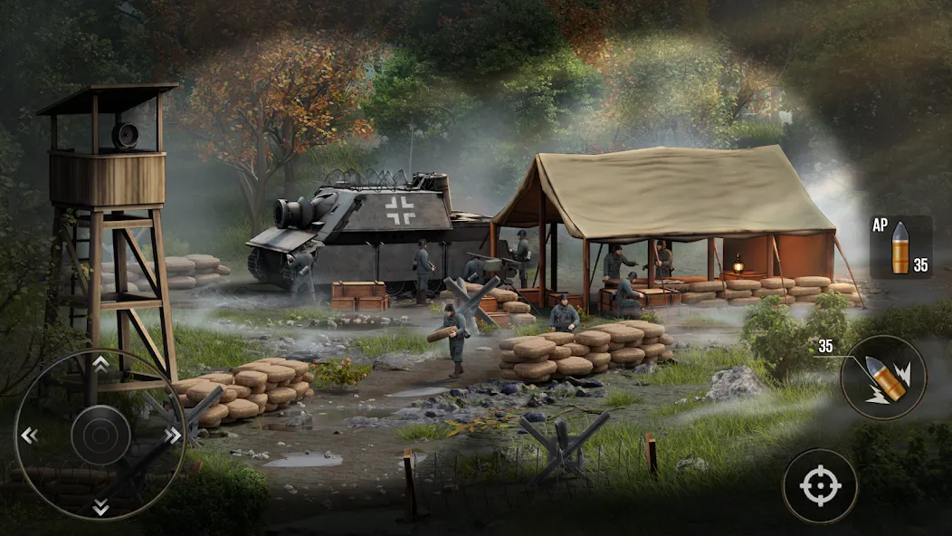 World of Artillery: Cannon War [MOD: безлимитные деньги и усиленная артиллерия] последняя версия — скриншот 1