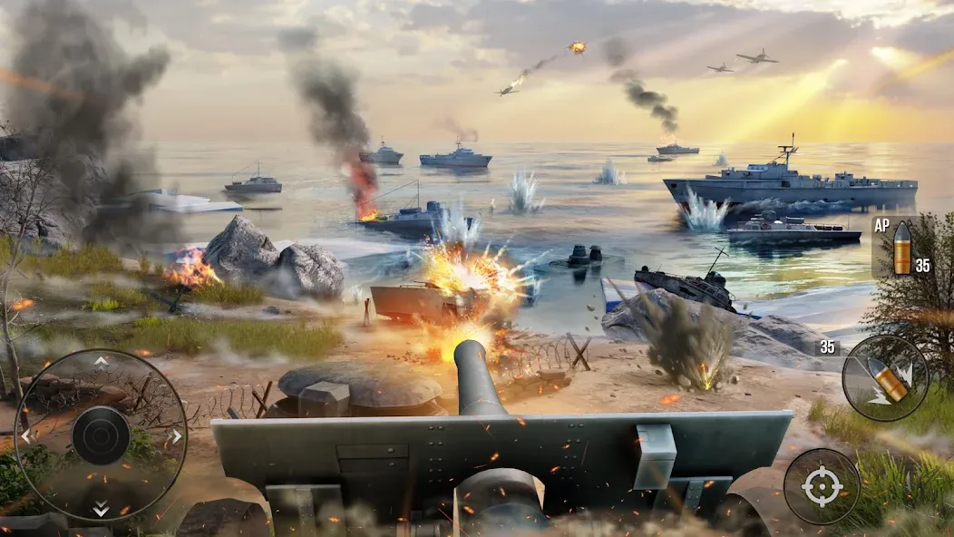 World of Artillery: Cannon War [MOD: безлимитные деньги и усиленная артиллерия] последняя версия — скриншот 2