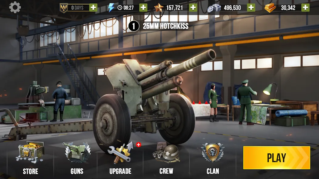 World of Artillery: Cannon War [MOD: безлимитные деньги и усиленная артиллерия] последняя версия — скриншот 4