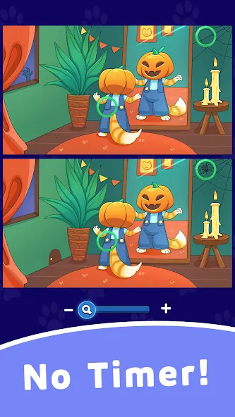 Взломанная Find Differences: Cute Cats [MOD: безлимитные подсказки и открыты все уровни] на Андроид — скриншот 3
