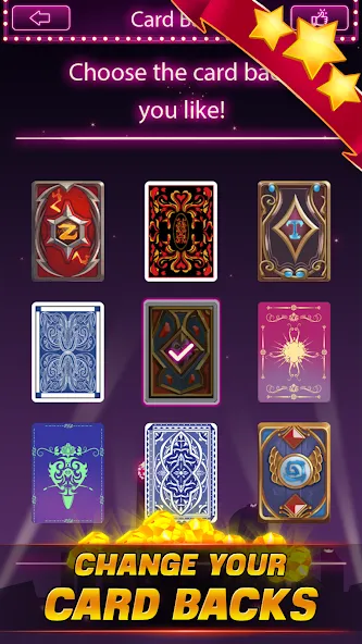 Скачать взлом Solitaire Classic [MOD: без рекламы и все карты открыты] — скриншот 4