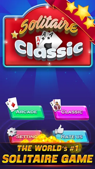 Скачать взлом Solitaire Classic [MOD: без рекламы и все карты открыты] — скриншот 5
