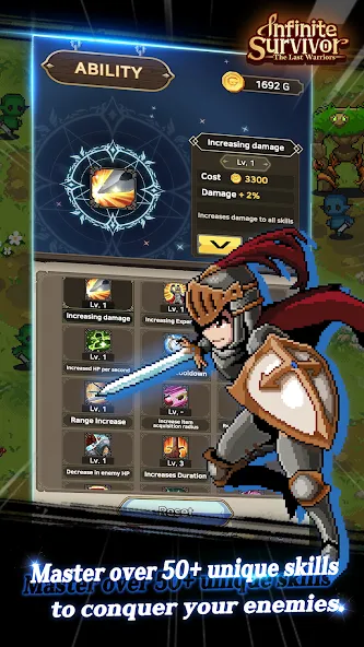 InfiniteSurvival:LastWarriors [MOD: безлимитные ресурсы и улучшенное снаряжение] последняя версия — скриншот 1