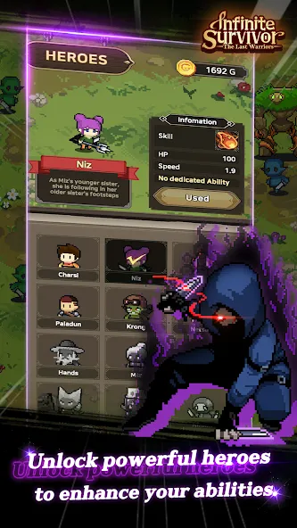 InfiniteSurvival:LastWarriors [MOD: безлимитные ресурсы и улучшенное снаряжение] последняя версия — скриншот 2