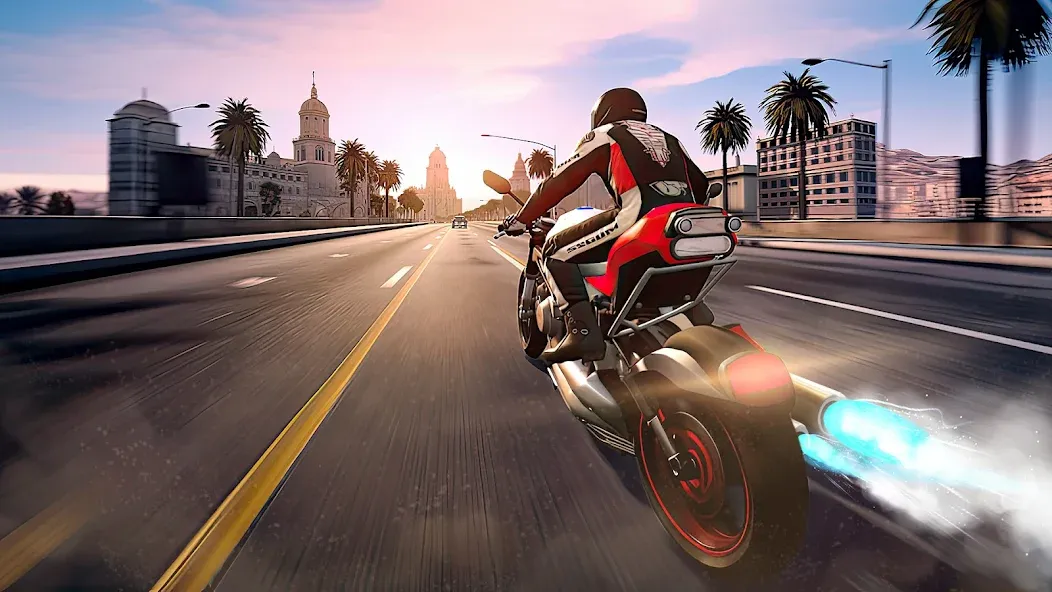 Traffic Bike Driving Simulator [MOD: безлимитные деньги и открыты мотоциклы] (Бесплатно / APK) — скриншот 1