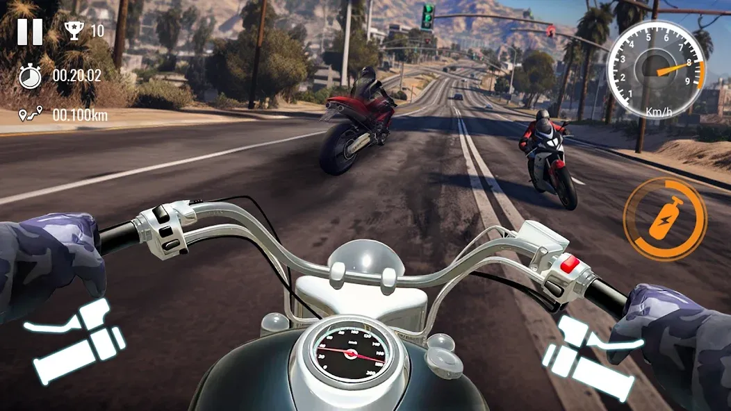 Traffic Bike Driving Simulator [MOD: безлимитные деньги и открыты мотоциклы] (Бесплатно / APK) — скриншот 2