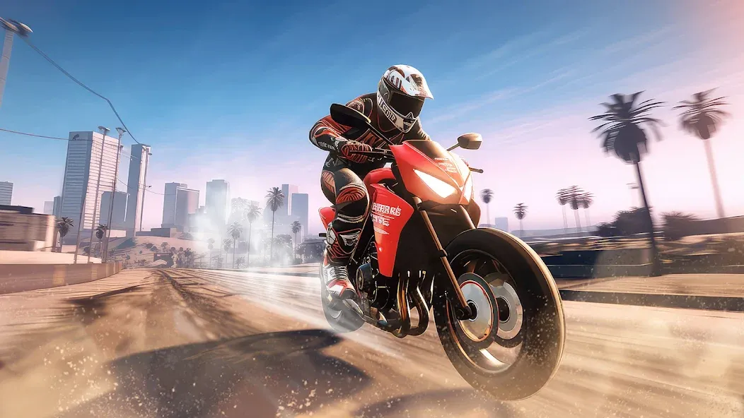 Traffic Bike Driving Simulator [MOD: безлимитные деньги и открыты мотоциклы] (Бесплатно / APK) — скриншот 3