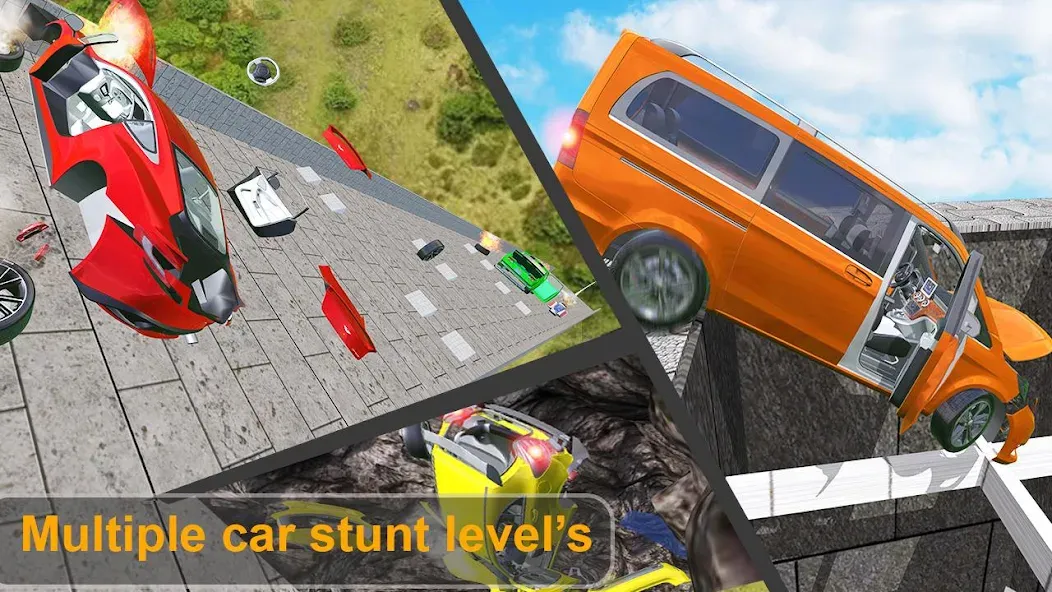 Скачать Beam Drive Crash Death Stair C [MOD: разблокированы все уровни и машины] на телефон — скриншот 3