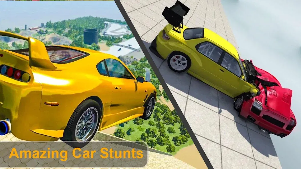 Скачать Beam Drive Crash Death Stair C [MOD: разблокированы все уровни и машины] на телефон — скриншот 4