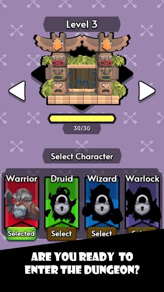 Скачать взлом Dungeon Arena [MOD: безлимитные деньги и усиленный урон] — скриншот 1
