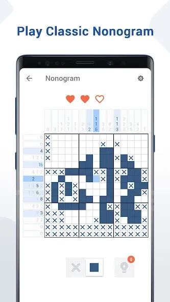 Скачать Nonogram - Fun Logic Puzzle [MOD: без рекламы и все уровни открыты] на телефон — скриншот 1