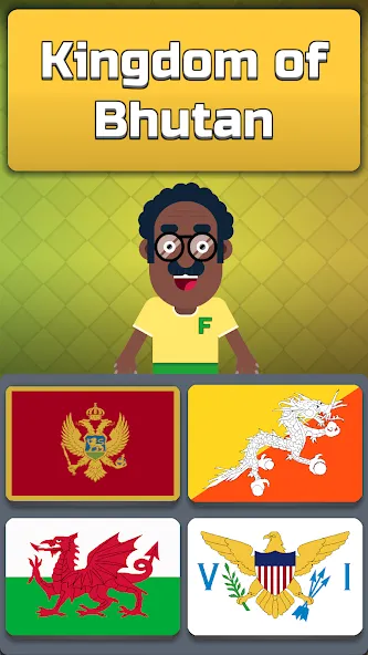 Скачать Geography: Flags Quiz Game [MOD: открыты все флаги и уровни] на телефон — скриншот 3