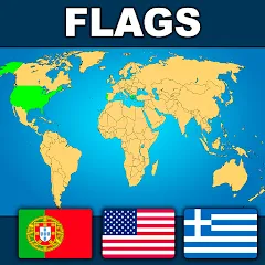 Скачать Geography: Flags Quiz Game [MOD: открыты все флаги и уровни] на телефон