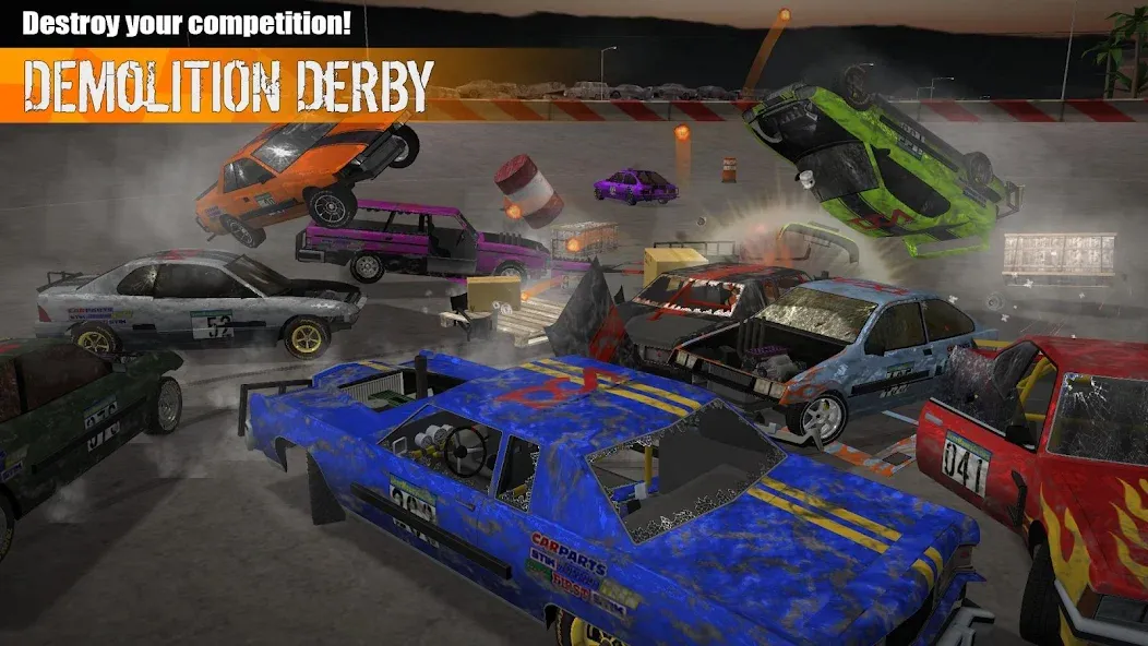 Demolition Derby 3 [MOD: безлимитные деньги и топливo] (Бесплатно / APK) — скриншот 2