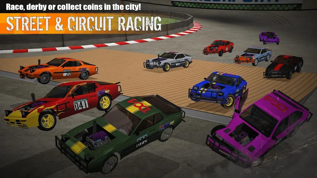 Demolition Derby 3 [MOD: безлимитные деньги и топливo] (Бесплатно / APK) — скриншот 3