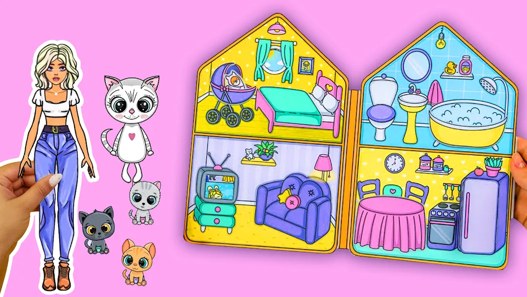 Doll Dress Up Makeup Girl Game [MOD: все наряды и макияж открыты] последняя версия — скриншот 1
