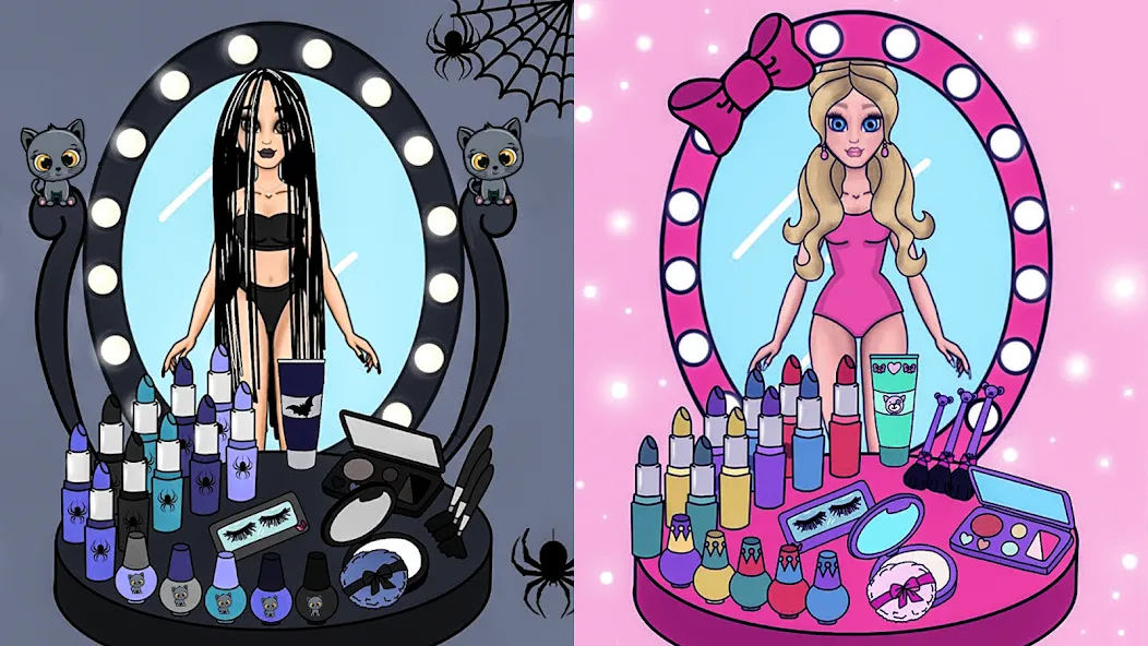 Doll Dress Up Makeup Girl Game [MOD: все наряды и макияж открыты] последняя версия — скриншот 3