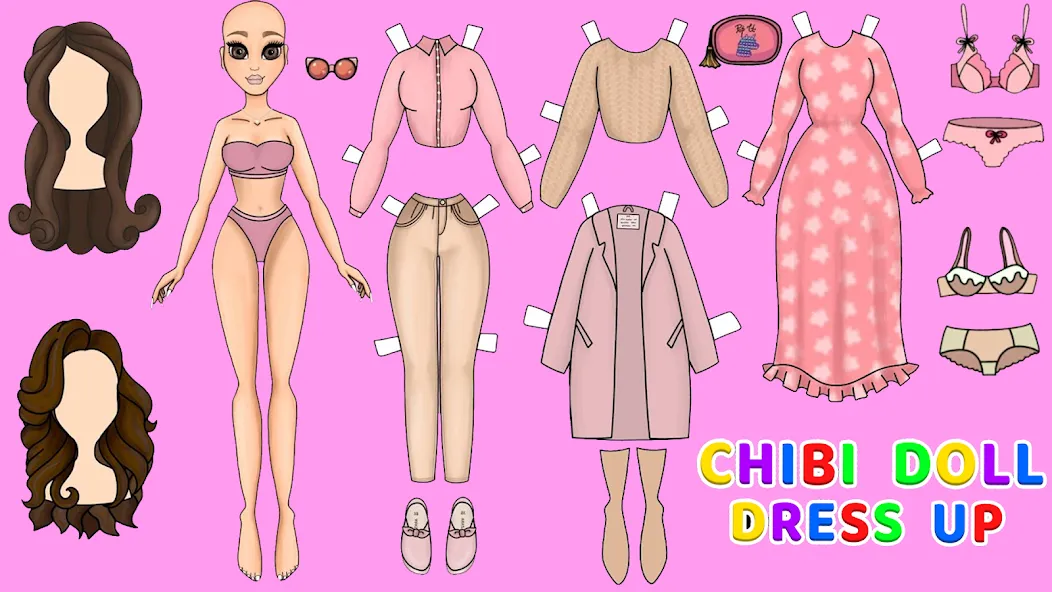 Doll Dress Up Makeup Girl Game [MOD: все наряды и макияж открыты] последняя версия — скриншот 4