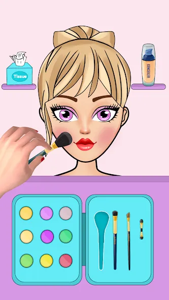 Взломанная DIY Paper Princess Doll Games [MOD: открыты все наряды и уровни] на Андроид — скриншот 2