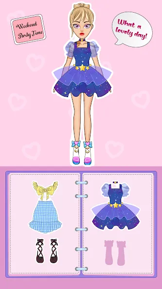 Взломанная DIY Paper Princess Doll Games [MOD: открыты все наряды и уровни] на Андроид — скриншот 4