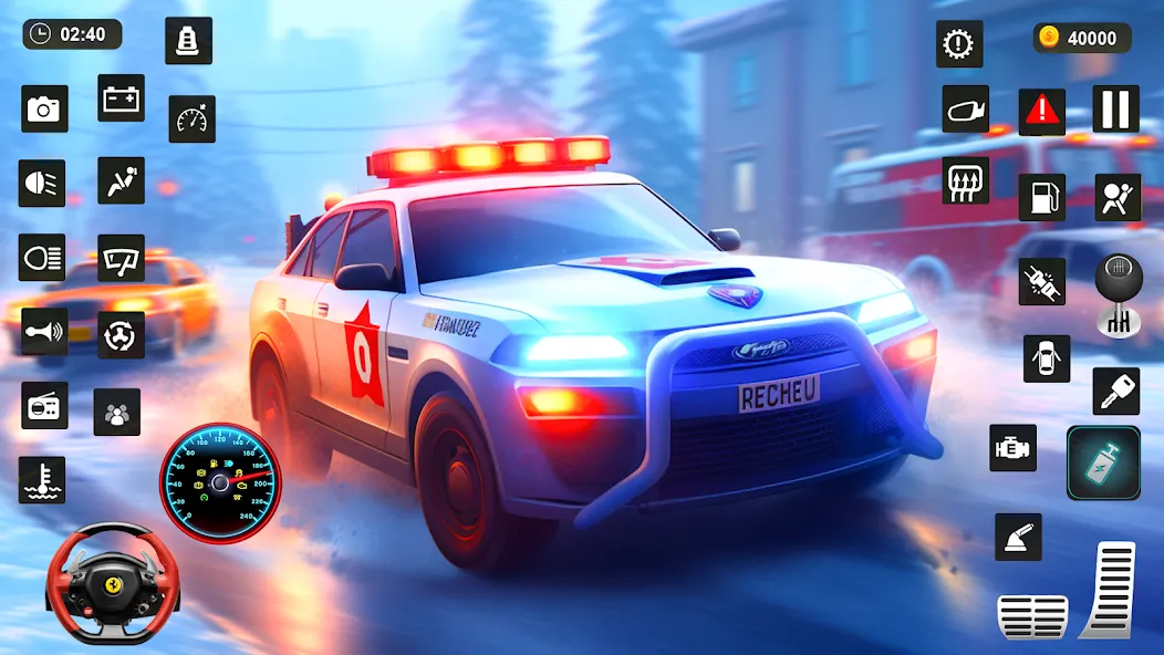 Скачать Police Car Kids Driving Game [MOD: новые полицейские машины и задания] на телефон — скриншот 1