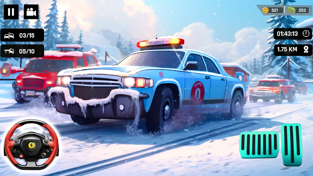 Скачать Police Car Kids Driving Game [MOD: новые полицейские машины и задания] на телефон — скриншот 3
