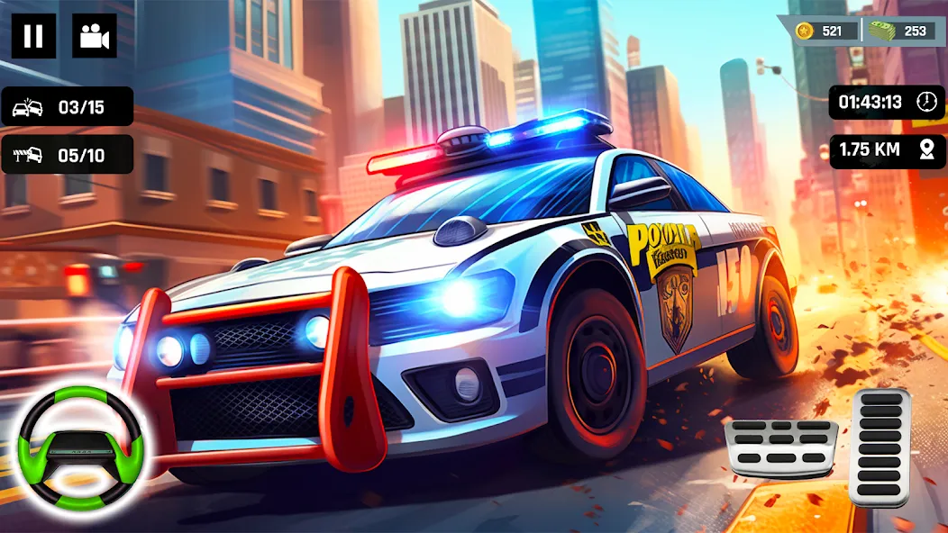 Скачать Police Car Kids Driving Game [MOD: новые полицейские машины и задания] на телефон — скриншот 5