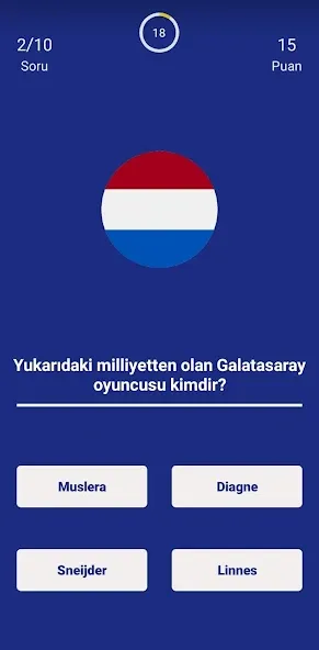 Взломанная Türkiye Süper Ligi Bilgi Oyunu [MOD: безлимитные подсказки и очки] на Андроид — скриншот 5