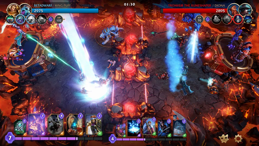 Скачать взлом Minion Masters [MOD: безлимитные ресурсы и все карты открыты] — скриншот 2