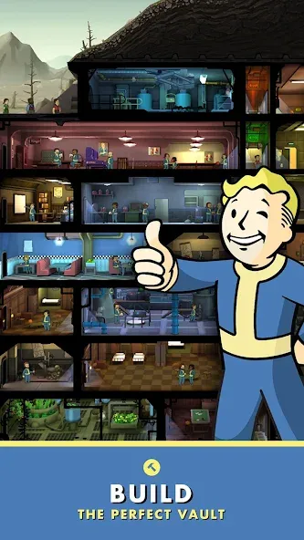 Fallout Shelter [MOD: безлимитные ресурсы и открытые комнаты] — Скачать бесплатно (APK) — скриншот 4