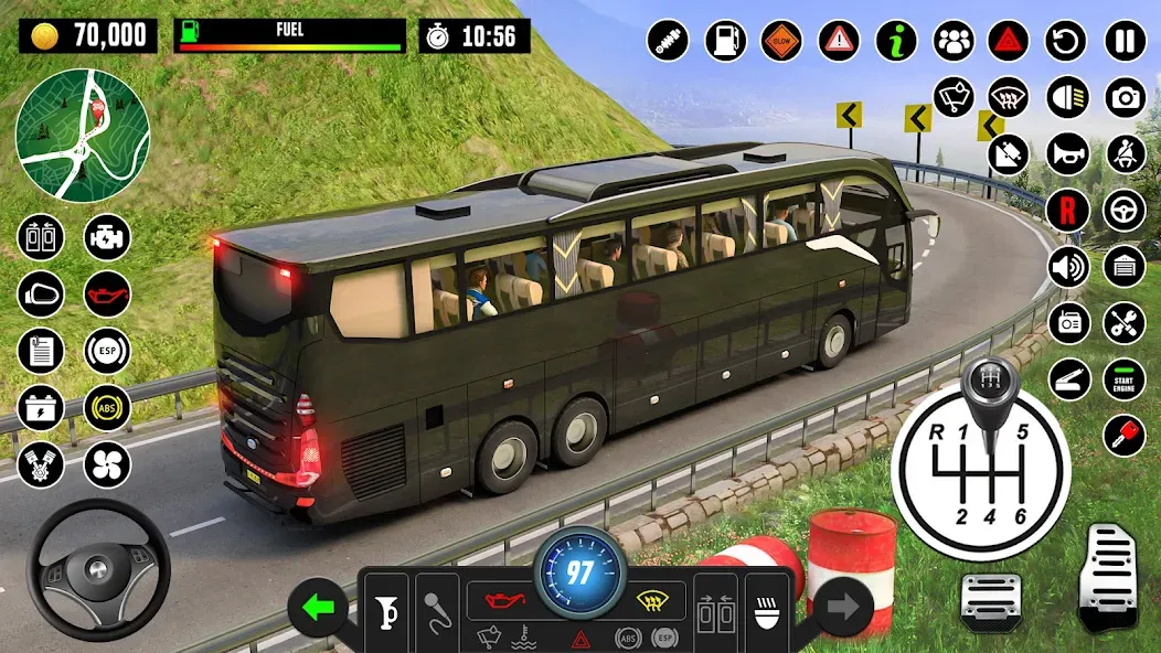 Bus Driving School : Bus Games [MOD: безлимитные деньги и открыты все уровни] на Андроид — скриншот 2
