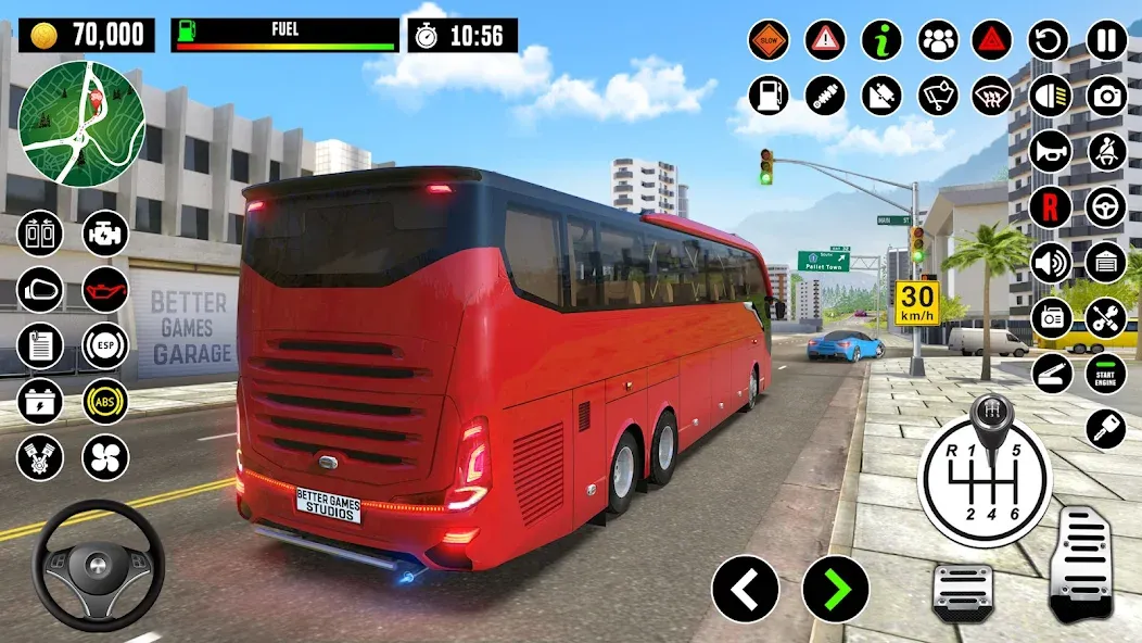 Bus Driving School : Bus Games [MOD: безлимитные деньги и открыты все уровни] на Андроид — скриншот 5