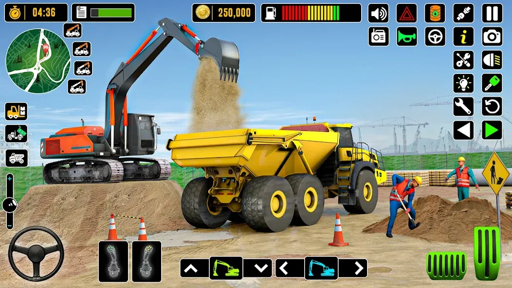 Скачать взлом City Road Construction Games [MOD: строительство дорог без ограничений] — скриншот 3