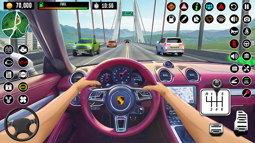 Скачать City Driving School Car Games [MOD: безлимитные деньги и все машины открыты] — скриншот 4
