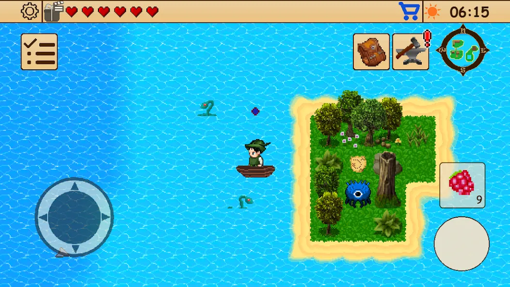 Скачать Survival RPG 1: Island Escape [MOD: безлимитные ресурсы и здоровье] на телефон — скриншот 1