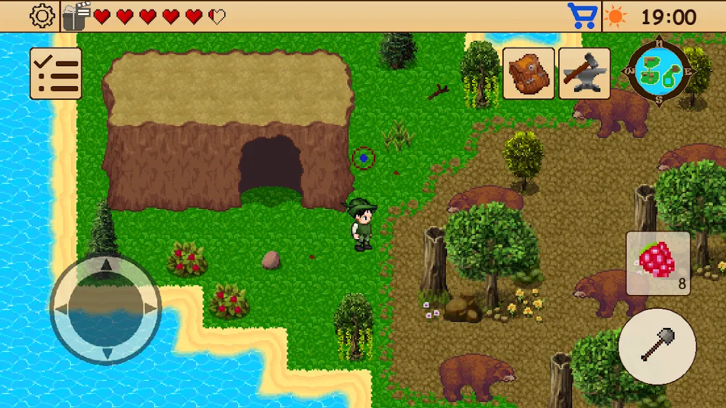 Скачать Survival RPG 1: Island Escape [MOD: безлимитные ресурсы и здоровье] на телефон — скриншот 5