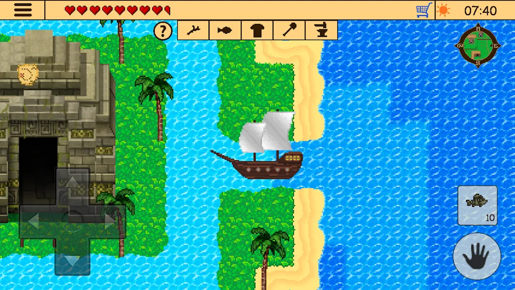 Survival RPG 2:Temple Ruins 2D [MOD: безлимитные ресурсы и здоровье] на Андроид — скриншот 3