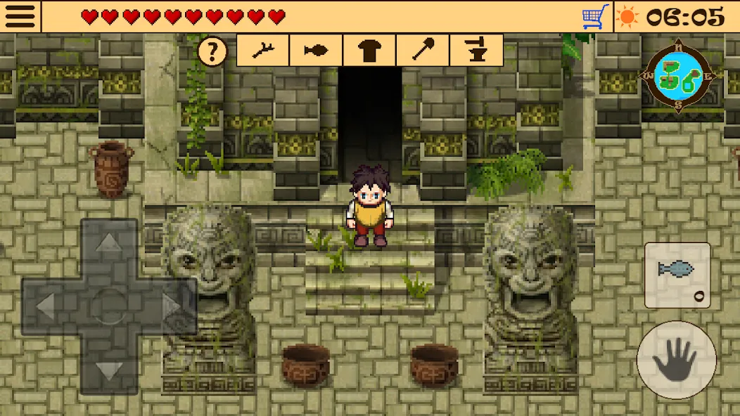 Survival RPG 2:Temple Ruins 2D [MOD: безлимитные ресурсы и здоровье] на Андроид — скриншот 4