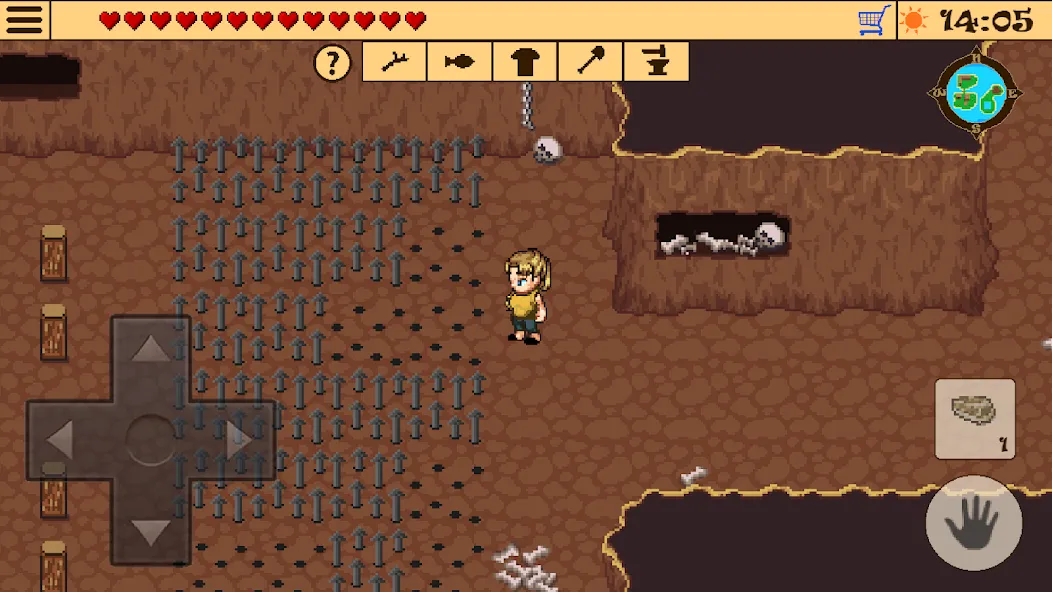 Survival RPG 2:Temple Ruins 2D [MOD: безлимитные ресурсы и здоровье] на Андроид — скриншот 5