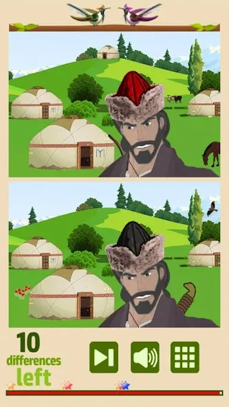 Find 10 Differences [MOD: подсказки без ограничений и все уровни открыты] на Андроид — скриншот 2