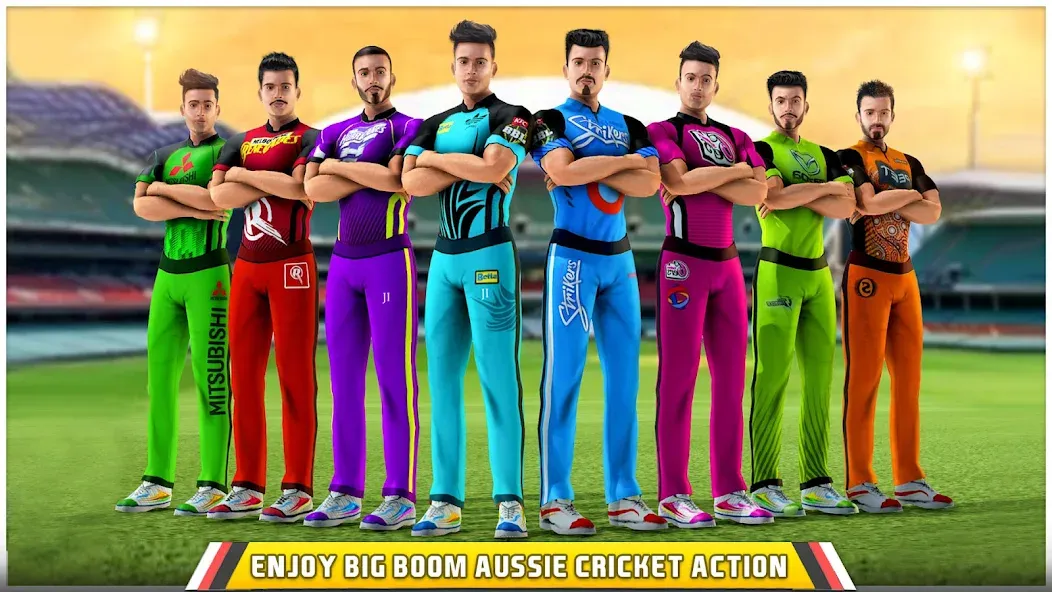 Скачать Aussie T20 Cricket Game 2023 [MOD: безлимитные монеты и разблокированы команды] на телефон — скриншот 1