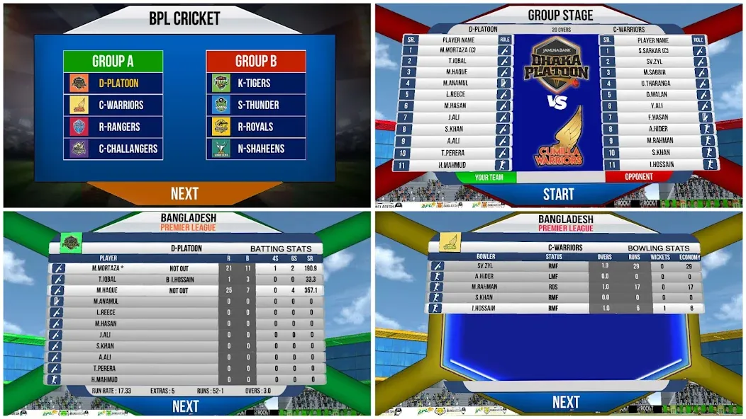 Скачать Bangladesh Cricket T20 Game [MOD: безлимитные деньги и все команды открыты] — скриншот 5